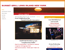 Tablet Screenshot of lisunsetgrill.com